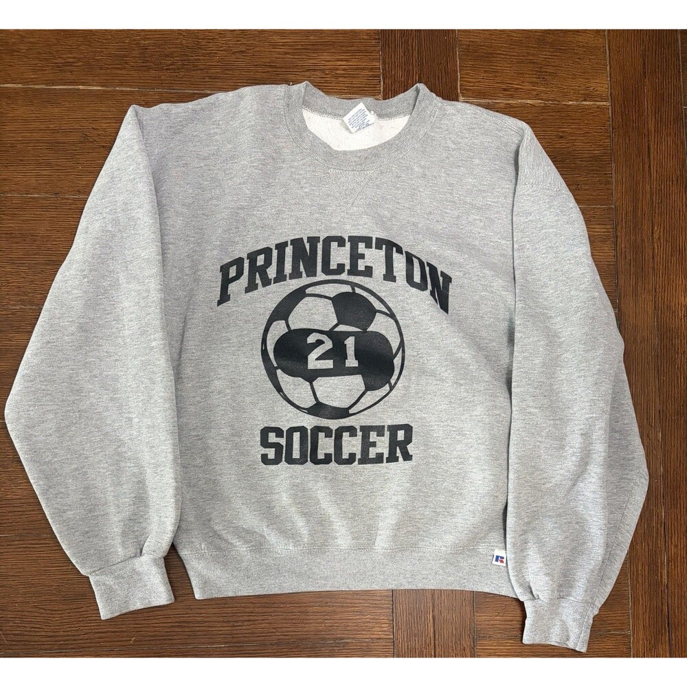 Vintage Princeton Tigers Men’s Size L Russell Athletic Grey Crewnecks Sweater